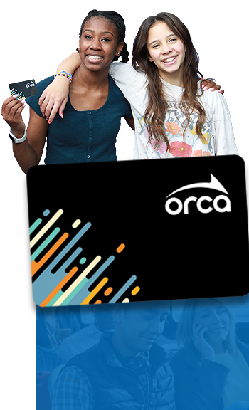 youth holding orca card