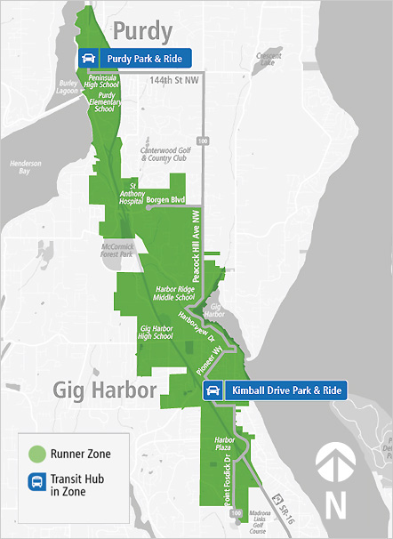 Gig Harbor Runner Map