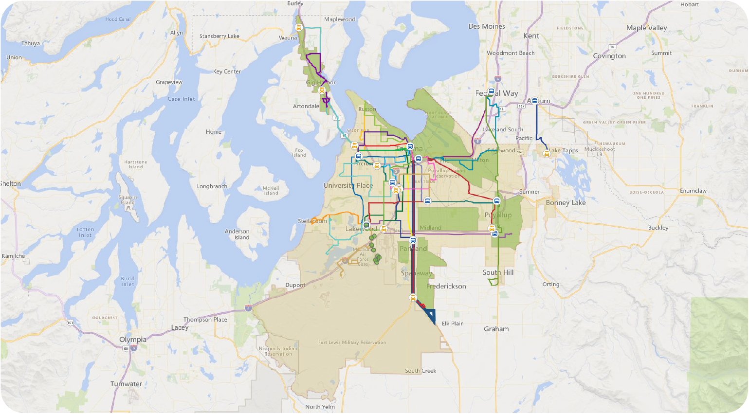 Pierce Transit System Map