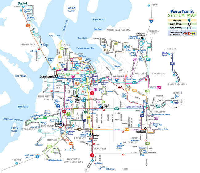 System Map > Pierce Transit