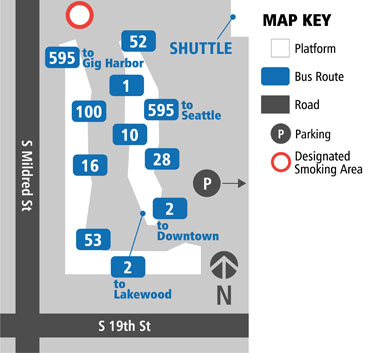 TCC Transit Center map